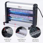 Advanced 2-in-1 Indoor Bug Zapper, Powerful 3500V Flying Insect Zapper, Built-in Bait Tray, Uses 2-in-1 Methods to Attract & Zap Fruit Flies, Mosquitoes, Flies, Gnats, Moths, & More. - 2 Free Bulbs