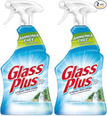 Glass Plus Glass Cleaner, 32 fl oz Bottle, Multi-Surface Glass Cleaner (Pack of 2)