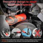 3/8" 16.8V Electric Ratchet,Cordless Ratchet Tool Kit,40 Ft-lbs,280 RPM,Equipped with 2 Packs 2000mAh Lithium-Ion Battery And Charger,Electric Wrench with Toolbo