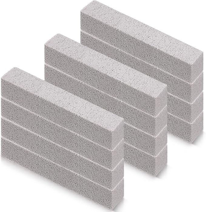 100 Pack Pumice Stone for Toilet Cleaning Bowl Stick Toilet Pumice Scouring Pad Pumice Stick Cleaner for Toilet, Bathtubs, Bathroom, Kitchen Sink, Pool, Grill, 5.9 x 1.37 x 0.98 Inch