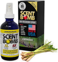 Scent Bomb Lemongrass Air Freshener Spray, Long-Lasting Odor Eliminator for Home, Office & Car