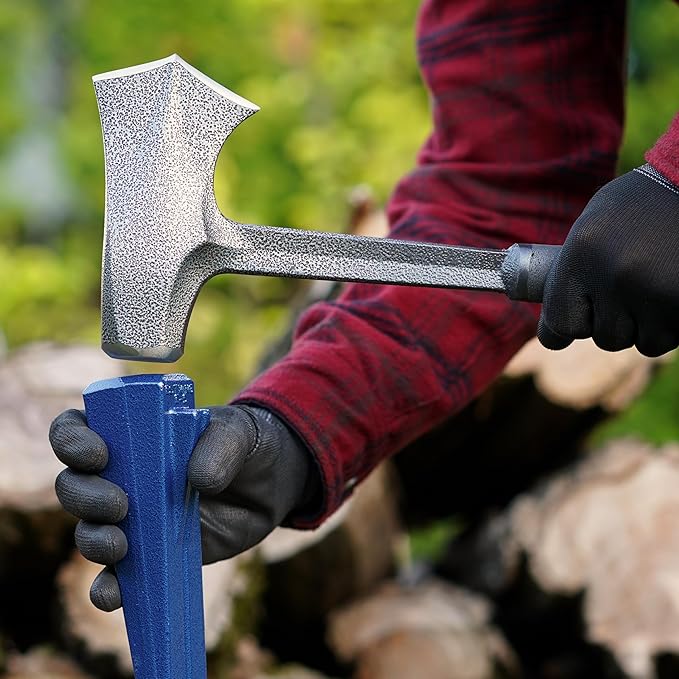 ESTWING Timber Titan - Black USA Made 16" Wood Splitting Maul with Forged Steel Construction & Shock Reduction Grip - EB-TT4