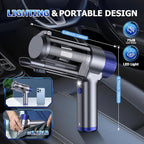 JONYJ Handheld Car Vacuum Cleaner Cordless, 16000PA Hand Held Vacuum Portable, 2 in 1 Air Duster and Mini Vacuum Cleaner Rechargeable with Led, Multi-Nozzles & Washable Filters for Home Office Car Pet
