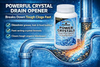 Black Swan 09175 Power Crystals Drain Opener, 1 lb (16 oz) - Heavy Duty Crystal Formula for Cleaning Clogged Drain Pipes Due to Grease, Food Scraps - Safe for Plumbing & Septic Systems