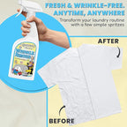 Grandma's Secret Wrinkle Remover Spray - Easily Removes Wrinkles & Odors - Wrinkle Release, Fabric Refresher Spray, Chlorine, Bleach and Toxin-Free - 16 Ounce