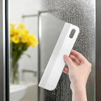 8.6" Bathroom Squeegee Kitchen Countertop Squeegee for Shower Small Silicone Squeegees for Glass Doors Window Cleaning Scraper for Mirror Sink Counter Bathroom, White Grey