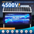 Solar Bug Zapper Outdoor, LANGY Mosquito Zapper 6000mAh, Portable Solar Fly Zapper Waterproof 4500V, Rechargeable Mosquito Killer, Cordless Fly Insect Mosquitos Trap for Patio Yard Home Garden Camping