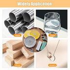 6pcs Buffing Wheel Kit Includes 4pcs 6 Inch Polishing Pads and 2pcs Polishing Compounds, for Bench Grinder for Jewelry, Metal, Wood, Jade, Stainless Steel, Glass, Plastic, Stone Polish