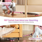 Schenley Steam Mop Cleaner Powerful - 15s Fast Heat-Up, Chemical-Free for Hardwood/Tile/Laminate & Floors/Walls, Washable Pads, 3 Modes for Carpet, Lightweight, Self-Standing, Sleek Design