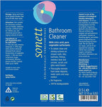 Sonett Organic Bathroom & Shower Cleaner Spray Removes lime scale deposits in hard-to-reach places and cleans fittings, stainless steel, floor tiles and shower walls (17 fl. oz. Pack of 6)
