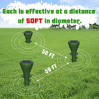 6 Packs Solar Mole Repellers, Gopher Deterrent Device with Vibrating Motor & Spiral Drill Ground Stake, IP65 Waterproof Lawn Garden Yard Pest Repellents Driving Away Vole Groundhog Snakes