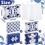 Yinder 24 Packs 960 Sheets Tissue Cube Car Facial Boxes Disposable Facial Travel Tissues Holder for Car 2 Ply 40 Sheets for Household Kitchen School Bathroom (Retro)