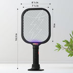 Electric Fly Swatter Racket, Mosquito Zapper Racket, Fly Zapper for Indoor and Outdoor, Flying Bug Zapper Racket, Gnat Zapper, Portable Bug Zapper Indoor Racket (Battery Powered)