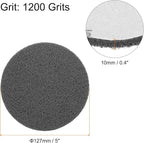 HARFINGTON 20pcs Scrubber Scouring Pads 1200 Grits 5 Inch Drill Power Brush Hoop and Loop Surface Conditioning Disc Drill Scuffing Disc Scrub Pads for Home Kitchen Cleaning, Light Grey