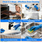 Palksky Oven Rack Cleaning Bags, 31.4''*39.3'' Heavy Duty No Scrub Oven Rack Cleaning Bags, Reusable Leak-Resistant PE Bags for Deep Soaking Grill Grates, BBQ Racks, No Cleaner Included, 3 Packs