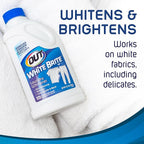 OUT White Brite Laundry Whitener Powder, Stain Remover Detergent Booster for Clothes, Removes Red Clay and Rust Stains on White Clothing and Uniforms, 1 Pound 12 Ounce, Pack of 6