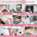 13-in-1 Steam Mop, Handheld Steam Cleaner for Home and Floor Cleaning, Floor Steamers for Hardwood and Tile with Attachments, Electric Mop for Grout Laminate Couch Clothes Carpet, Corded