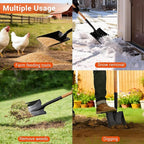 41" Square Shovel, Hardwood Handle, D-Grip, Garden Spading Tool,Flat Shovel for Construction, Landscaping, Gardening