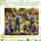 24 Pcs Floral Garden Shovels Bulk Gardening Gift for Women Heavy Duty Garden Tools Floral Hand Shovel for Mom Employees Birthday Thank You Gifts (Green Flowers)