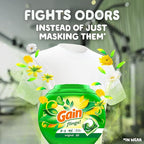 Gain Flings Laundry Detergent Pacs, 102 Count, Original Scent, with Odor Defense, concentrated laundry soap pacs