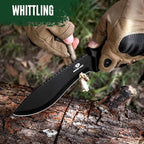 Mossy Oak 11.5'' Machete for Yard Work, Survival Kukri Machete Knife with Sheath, EDC Gear, Ergonomic Anti-Slip Handle, Stainless Steel Machetes for Cutting Trees, Gardening, Bushcraft and Hunting