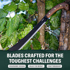 Condor Tool & Knife Survival Machete with Walnut Handle
