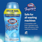 Clorox Fraganzia Laundry Scent Booster Crystals, In-Wash Fragrance Beads for Fresh-Smelling Clothes & Linens, Safe for All Fabrics & Colors, Easy-Pour Bottle, Morning Sky Scent, 70 Oz