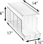ClearSpace Soda Can Organizer & Soda Can Dispenser for Refrigerator - Fridge Organizer & Stackable Drink Organizer for Fridge or Refrigerator - Holds 12 Cans Each, BPA Free - 2 Pack