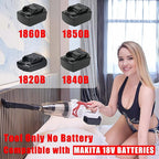 Cordless Vacuum Cleaner for Makita 18V Battery, Handheld Vacuum EasyClean Wet Dry Use,Wireless Vacuum for Car,Home, Boat,Workshop, Pet Hair, Furniture Cleaning (Tool Only No Battery)