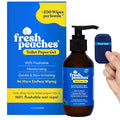 Fresh Peaches Toilet Paper Gel, Wet Wipe Alternative – Flush-Safe, A Cleaner Way to Wipe – Toilet Paper Spray (Blue Pocket, Starter with Pocket) – 4.4 oz