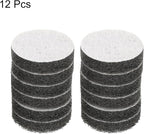 HARFINGTON 12pcs Scrubber Scouring Pads 800 Grits 2 Inch Drill Power Brush Hoop and Loop Surface Conditioning Disc Drill Scuffing Disc Scrub Pads for Home Kitchen Cleaning, Grey