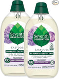 Seventh Generation EasyDose Laundry Detergent Fresh Lavender Scent 2 Pack Ultra Concentrated Washing Detergent 23 oz