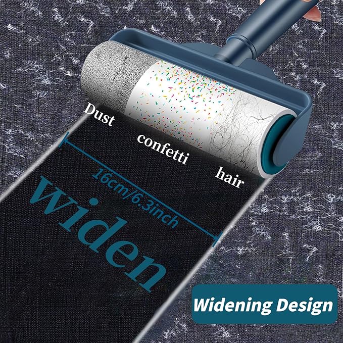 Large Lint Roller Refills for Pet Hair 6.3 Inch 360 Sheets Extra Sticky Fluff Roller Supplement for Cat and Dog Hair Removal Clothes Carpet Couch Floor Remove dust