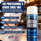 Sheila Shine 3oz Stainless Steel Cleaner and Polish - Cleans, Polishes & Protects Kitchen Appliances, Refrigerators, Sinks, Ovens & Grills - Stainless Cleaner Spray for Residue & Streak Free Shine