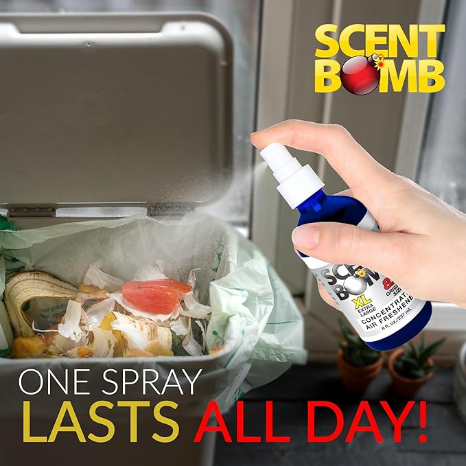 Scent Bomb Air Freshener Spray, Long-Lasting Odor Eliminator for Home & Car, Effective Deodorizer for Kitchen, Bathroom, Fresh Room Spray & Smell Neutralizer, Gardenia Scent