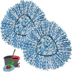 2 Pack Mop Head Replacement Compatiable with Oceda EasyWring,Mops Refill Replace Head for EasyWring Spin Mop 1 Tank Systerm - Microfiber, Easy to Replace,Deep Floor Cleaning and Machine Washable
