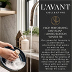 LAVANT Collective | Plant Based Dish Soap Liquid | Natural Cleaning Supplies & High Performing Dish Detergent | Formula for Sensitive Skin, Grease Removal, & Everyday Cleaning | Winter Fir Scent