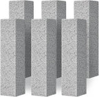 4TH Pumice Stone for Toilet Bowl Cleaning,Pumice Stick Powerfully Away Limescale Stain,Hard Water Ring, Calcium Buildup,Iron&Rust. Remover for Tile/Bath-tub/Sink/Grill - 6 Pack