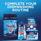 Finish Classic Dishwasher Pods,No Pre-Rinse Dishwasher Detergent Soap For Clean & Shine everyday with grease fighting Power,84 Count (Pack of 2)