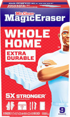 Mr. Clean Magic Eraser Sponge, All Purpose Cleaner, Cleaning Scrubber, Wall, Sneaker, Kitchen, Bathroom, Shower Cleaner, Cleaning Supplies, Melamine Sponge, Cleaning Pads, Extra Durable, 9ct