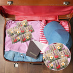 Geyee 50 Packs Facial Tissue Travel Packs Disposable Pocket Tissues for Wedding Guest Travel School Purse Home Supplies, 500 Sheets 3 Ply(Retro Flower)