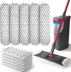 5 Pack H2PrO Flat Mop Pad Replacements Compatible with O Cedar H2PrO Flat System, New Upgrade for Deep Cleaning, Machine Washable Reusable Microfiber Durable Mop Refill for All Hard Floor