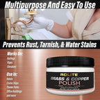 Rolite Brass Copper Polish 1 Lb Instant Tarnish Remover for Antiques Cookware Jewelry Marine Automotive Metal Brightener
