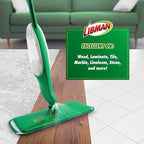 Libman Freedom Spray Mop Kit, Microfiber Wet Mops for Floor Cleaning, Hardwood, Laminate, Tile Cleaner, Household Tool, 24 Oz Solution Tank, Two Extra Replacement Refill Heads Included