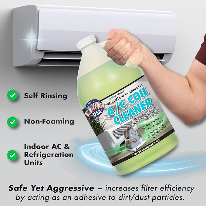 Nature's Freedom Indoor AC Coil Cleaner with Hose End Sprayer - 1 Gallon