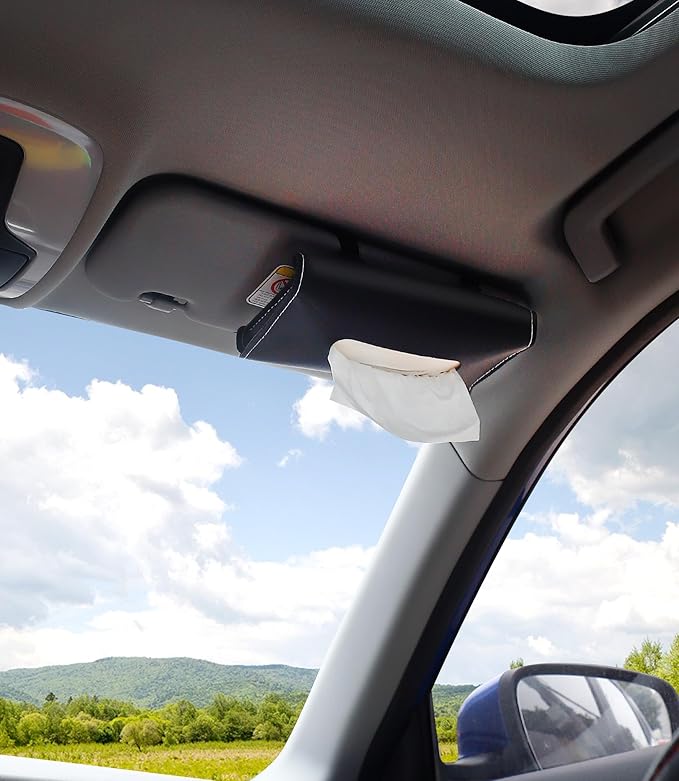Car Tissue Refills 300 Sheets Facial Tissues Refills for Car Visor Tissue Holder, Travel Tissue Tubes Box Container Perfect Fit for Car Cup Holder