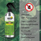 Yaya Organics All Natural Extra Strength Tick Repellent DEET Free - 16 Ounce Spray Bottle