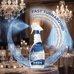 Chandelier Cleaner Spray for Glass Chandeliers, Drip Dry No Wipe Formula, Removes Dust Film, Restores Clear Shine, Easy Cleaning Solution