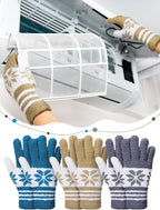 Patelai 3 Pairs Microfiber Plant Dusting Gloves Leaf Cleaning Gloves for Indoor Plants, Blinds, Furniture, House (Gray,Dark Blue,Khaki,White,Small)