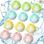 Blulu 12 Pieces Pet Hair Remover for Laundry Dryer Balls Reusable Washing Machine Hair Catcher Pet Dog Cat Catcher Lint Remover (Fresh Color)